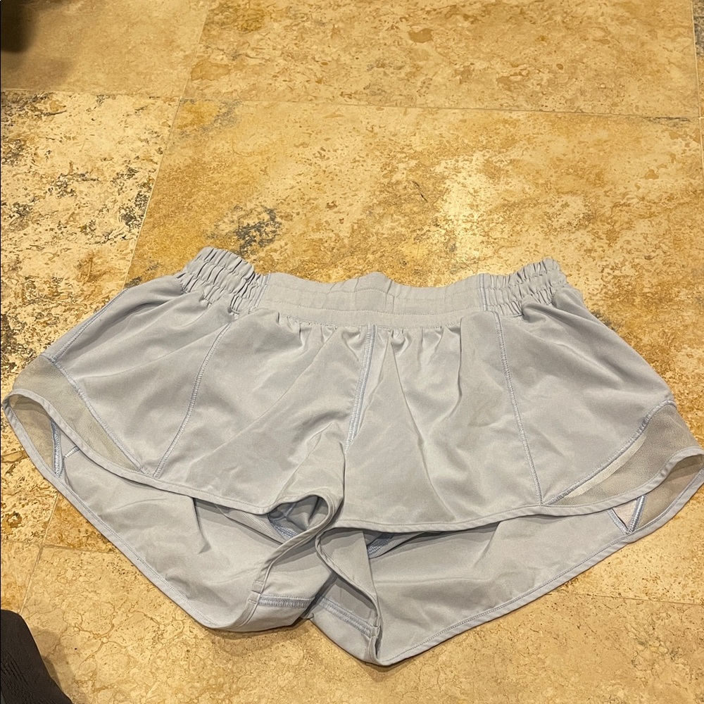 Light Blue Lululemon athletica size 6 LR hotty 2.5 in inseam Women's Shorts